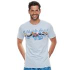 Men's Cotton Links Car Graphic Tee, Size: Xl, Med Blue