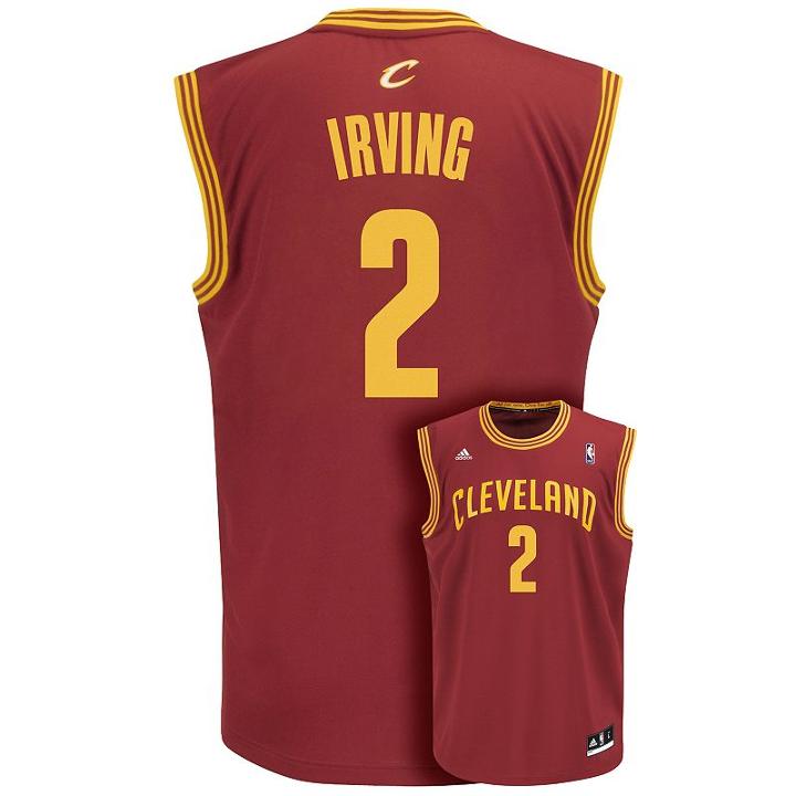 Men's Adidas Cleveland Cavaliers Kyrie Irving Nba Jersey, Size: Xxl, Red