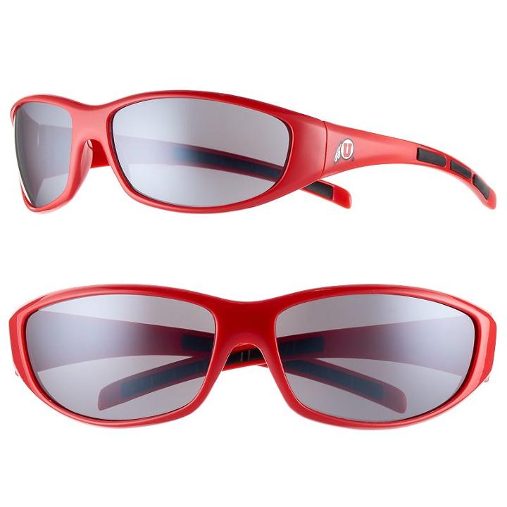 Adult Utah Utes Wrap Sunglasses, Multicolor