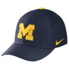 Adult Nike Michigan Wolverines Aerobill Flex-fit Cap, Men's, Blue (navy)