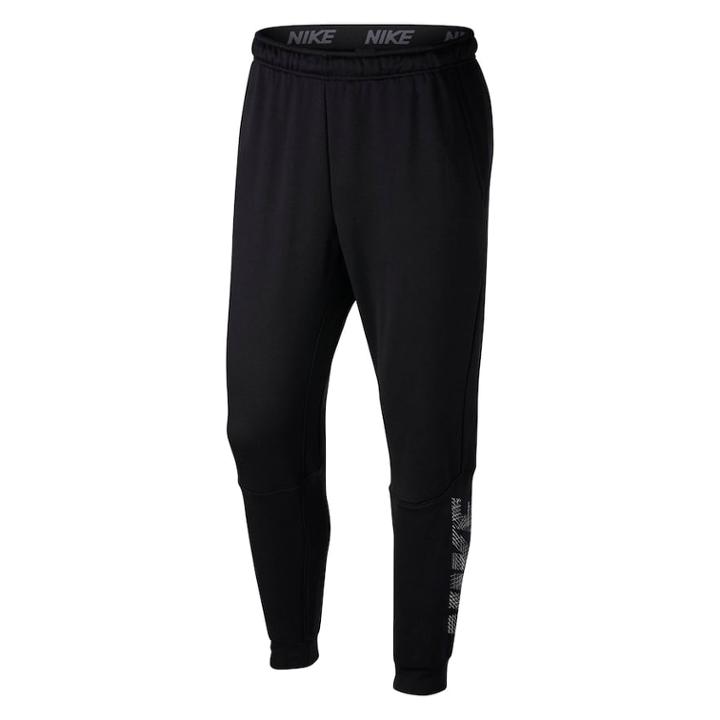 Men's Nike Dri-fit Tapered-leg Fleece Pants, Size: Medium, Grey (charcoal)