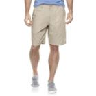Men's Marc Anthony Slim-fit Houndstooth Linen-blend Shorts, Size: 34, Med Beige