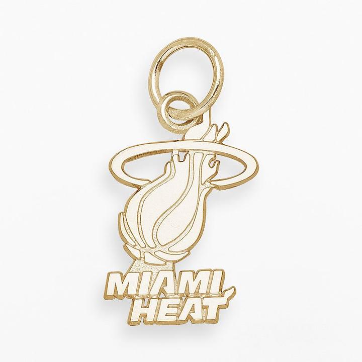Logoart Miami Heat 14k Gold Logo Charm, Adult Unisex, Yellow