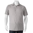 Big & Tall Croft & Barrow&reg; Classic-fit Easy-care Microfiber Button-down Shirt, Men's, Size: Xl Tall, Dark Grey