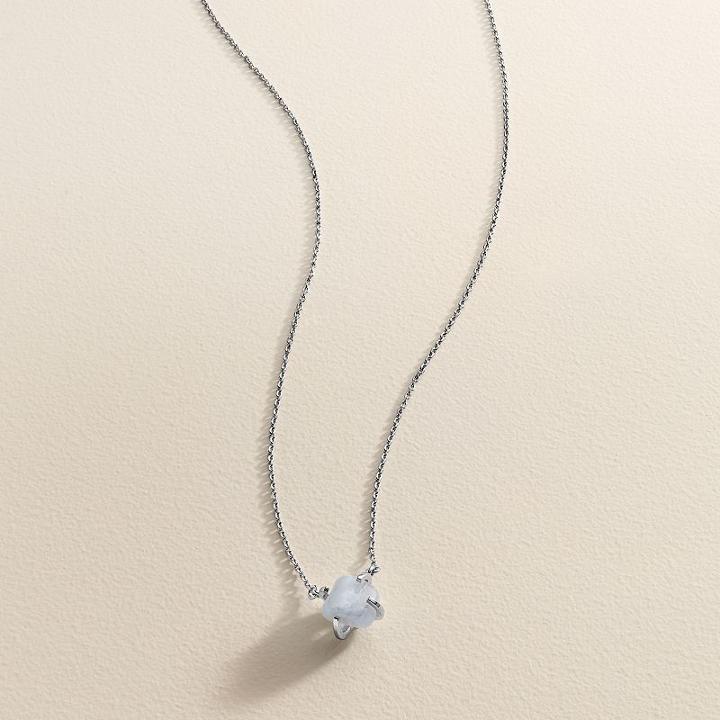Lc Lauren Conrad Runway Collection Blue Quartz Necklace, Women's