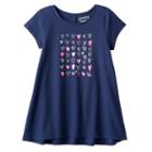 Girls 4-10 Jumping Beans&reg; Printed High-low Tunic Top, Girl's, Size: 6x, Blue