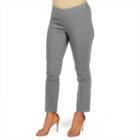 Women's Harve Benard Side Zip Ankle Pants, Size: 4, Dark Grey