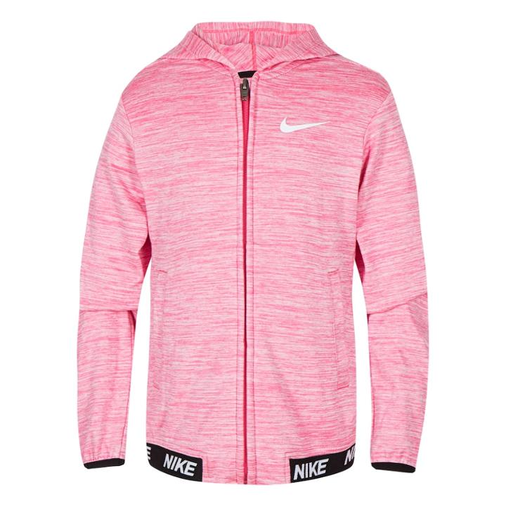 Girls 4-6x Nike Drifit Athletic Hoodie, Size: 6x, Med Pink