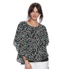 Women's Elle&trade; Print Popover Top, Size: Medium, Oxford