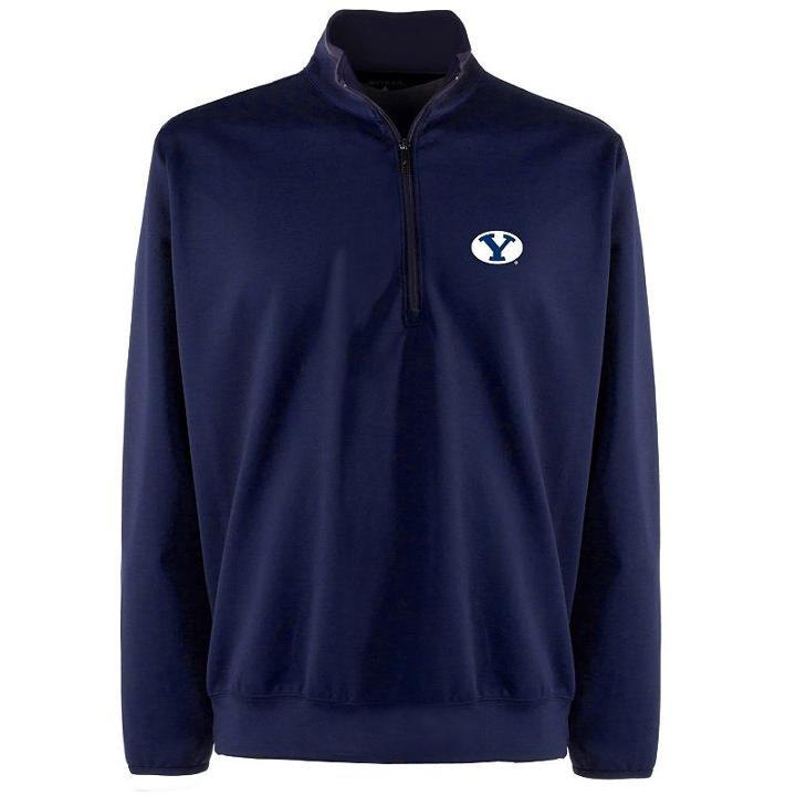 Men's Byu Cougars 1/4-zip Leader Pullover, Size: Large, Blue