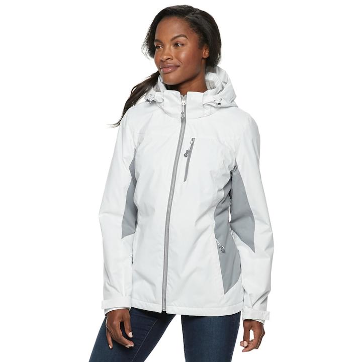 Women's Zeroxposur Myra Hooded Midweight Jacket, Size: Large, White