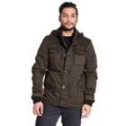 Men's Excelled Peached Hooded Jacket, Size: Xl, Green