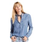 Women's Levi's Denim Popover Top, Size: Large, Blue