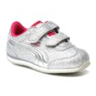 Puma Steeple Glitz Glam V Toddler Girls' Shoes, Size: 8 T, Grey