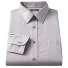 Big & Tall Croft & Barrow&reg; Easy Care Point-collar Dress Shirt, Men's, Size: 22 36/7t, Med Grey