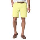 Men's Chaps Stretch Twill Shorts, Size: 32, Yellow
