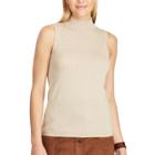 Women's Chaps Sleeveless Sweater, Size: Large, Brown