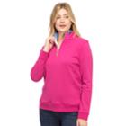 Women's Izod 1/4-zip French Terry Top, Size: Medium, Pink