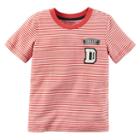 Boys 4-8 Carter's Applique Patch Striped Tee, Size: 7, Ovrfl Oth