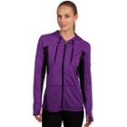 Women's Jockey Sport Full-zip Workout Hoodie, Size: Small, Purple Oth