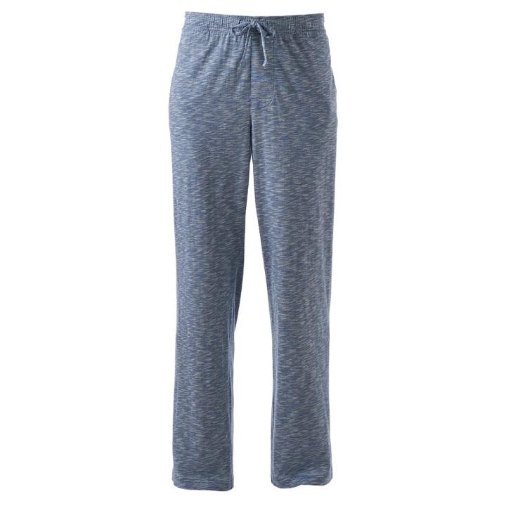 Men's Croft & Barrow&reg; Slubbed Knit Lounge Pants, Size: Small, Blue