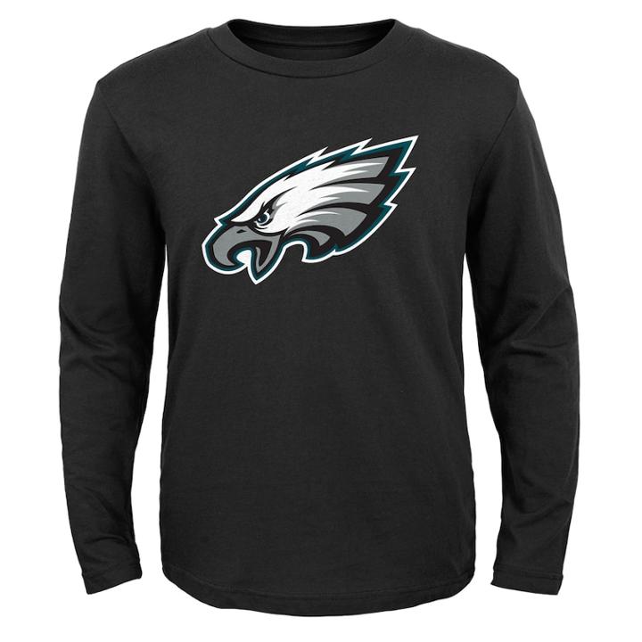 Boys 8-20 Philadelphia Eagles Team Logo Tee, Size: S 8, Black