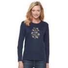 Women's Mccc Sport Embroidered Fleece Top, Size: Xl, Dark Blue
