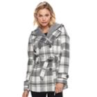 Juniors' J-2 Removable Hood Trench Coat, Teens, Size: Small, Med Grey
