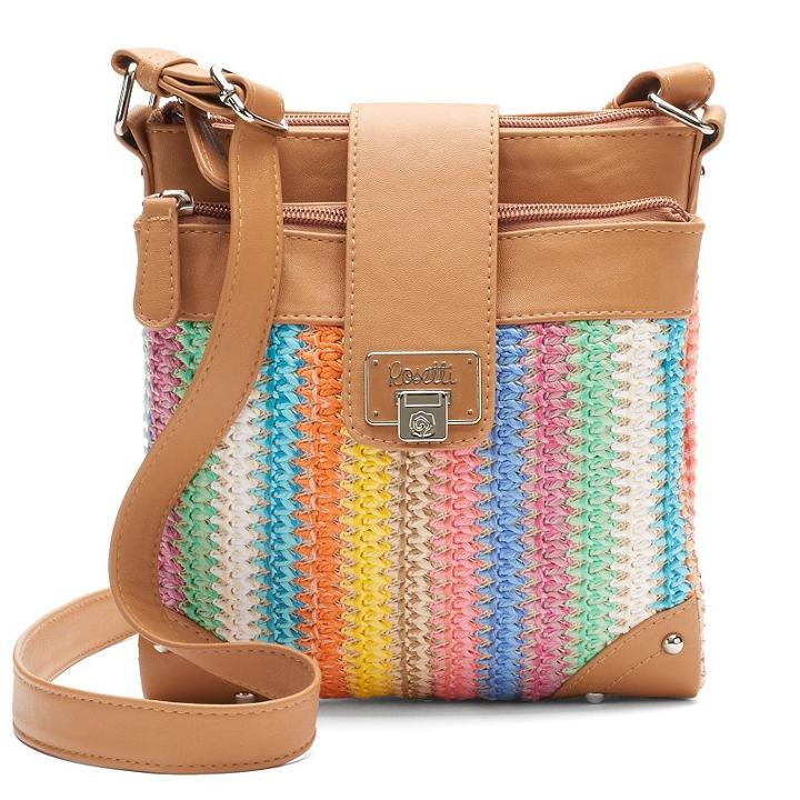 Rosetti Double-time Straw Crossbody Bag, Women's, Pink Other