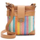 Rosetti Double-time Straw Crossbody Bag, Women's, Pink Other
