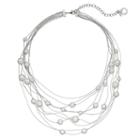 Simply Vera Vera Wang Multi Strand Simulated Pearl Necklace, Women's, White