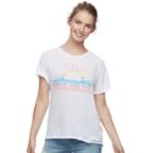 Juniors' Radiate Good Vibes Tee, Teens, Size: Large, White