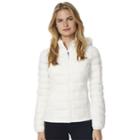 Women's Heat Keep Down Hooded Puffer Jacket, Size: Xl, White