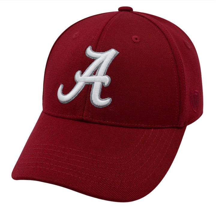 Adult Top Of The World Alabama Crimson Tide One-fit Cap, Men's, Med Red