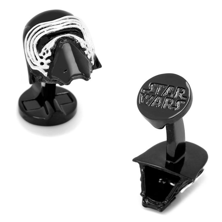 Star Wars: Episode Vii The Force Awakens 3d Kylo Ren Cuff Links, Men's, Silver