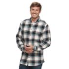 Big & Tall Sonoma Goods For Life&trade; Slim-fit Supersoft Flannel Button-down Shirt, Men's, Size: Xl Tall, Light Grey