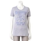Juniors' Led Zeppelin 1977 Tour Concert Graphic Tee, Teens, Size: Xs, Grey