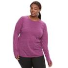 Plus Size Tek Gear&reg; Core Tee, Women's, Size: 2xl, Med Purple