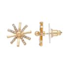 Lc Lauren Conrad Art Deco Starburst Nickel Free Stud Earrings, Women's, Gold