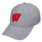 Adult Top Of The World Wisconsin Badgers Aerocool Adjustable Cap, Med Grey