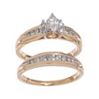 Cherish Always Marquise-cut Diamond Engagement Ring Set In 14k Gold (1/2 Ct. T.w.), Women's, Size: 6.50, White