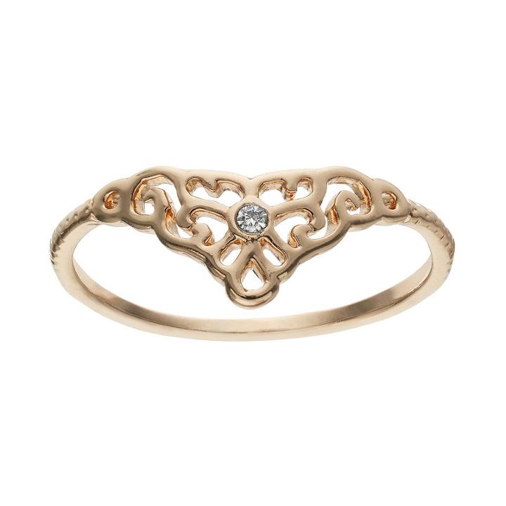 Lc Lauren Conrad Filigree Midi Ring, Women's, Size: 7.50, Gold