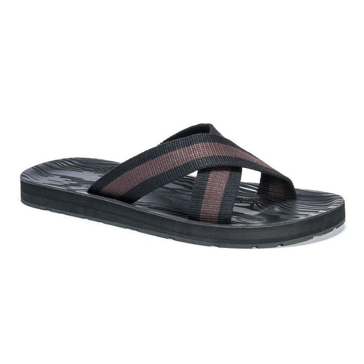 Muk Luks Danny Men's Sandals, Size: Medium (11), Black