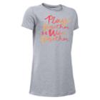 Girls 7-16 Under Armour Play Together Win Together Graphic Tee, Size: Xl, Med Grey
