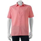 Men's Croft & Barrow&reg; Signature Classic-fit Microfiber Button-down Shirt, Size: Medium, Lt Orange