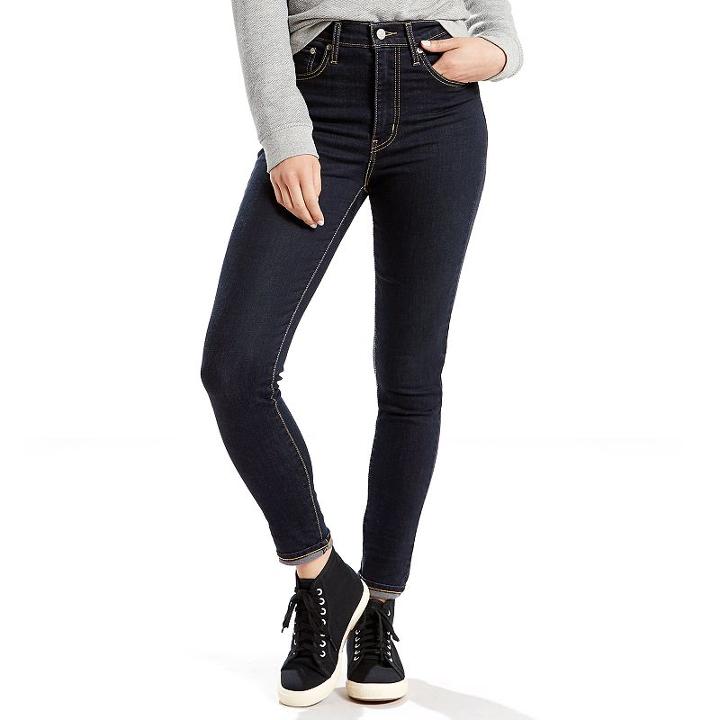 Women's Levi's&reg; High-rise Super Skinny Jeans, Size: 26(us 2)m, Dark Blue