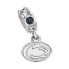 Dayna U Penn State Nittany Lions Crystal Sterling Silver Logo Charm, Women's, Blue