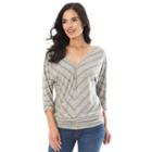 Women's Apt. 9&reg; Mitered Top, Size: Small, Dark Green