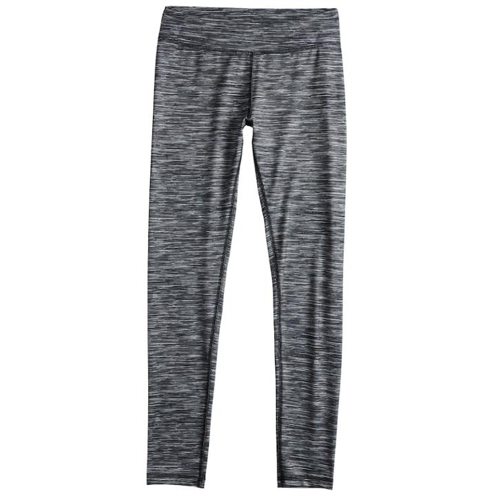 Girls 7-16 So&reg; Performance Leggings, Size: 10, Black
