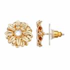 Lc Lauren Conrad Flower Stud Earrings, Women's, Gold